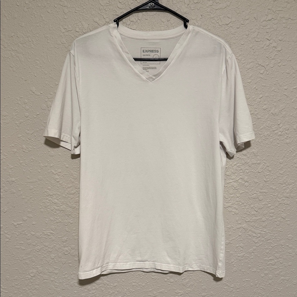 Express Men's Classic White Short Sleeve Tee